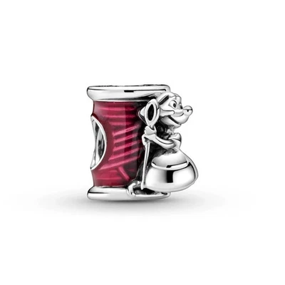 PANDORA DISNEY CINDERELLA SUZY MOUSE NEEDLE & THREAD CHARM - Image 1 of 4