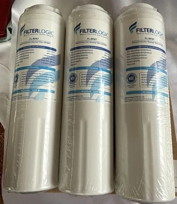 Filter Logic FL-RF07 Set Of 3 SEALED filters Fits Maytag UKF8001 - Image 1 of 3