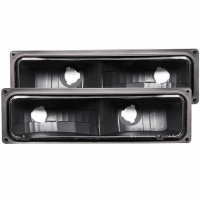 ANZO For GMC R3500 1988-1991 Parking Lights Euro Black - Image 1 of 4