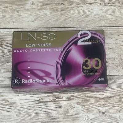 RADIO SHACK 2-Pack LN-30 Low Noise Audio Cassette Tapes 44-910 30 Minute - Image 1 of 4