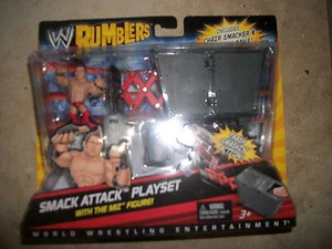 WWE Rumblers Miz Smack Attack Playset Chair smacker and trash cans cans New - Picture 1 of 1