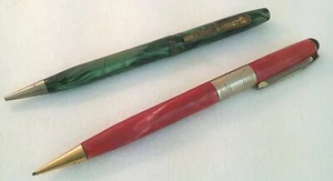 LOT 2 Vintage Mechanical Pencils UNTESTED AS IS Hard Plastic EPENCO & AMERICAN - Picture 1 of 7