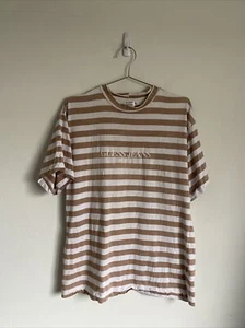 Vintage 90s Guess Striped Shirt Size Small Brown Vtg 1990s - Picture 1 of 8