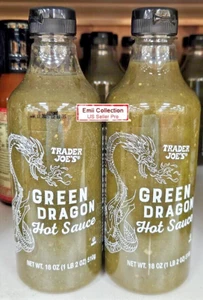 Trader Joe's Green Dragon Hot Sauce 18oz 510g (2 Bottles) - Picture 1 of 2