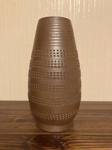 Vase braun Keramik Höhe 24cm Durchmesser 6,5cm - Bild 1 von 5