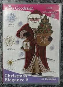 Anita Goodesign Christmas  Elegance #2 Embroidery designs CD ,sealed - Picture 1 of 2