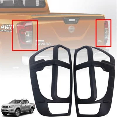 Cubierta luz trasera lámpara negro mate para Nissan Navara NP300 Frontier 2014-2019 Foto 1 de 4