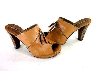 ALBERTO FERMANI WOMEN'S AF33-FE4602 SLIDE SNDLS TAMP CUOIO LTHR EUR SZ 36 US 6M - Image 1 of 4