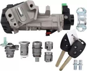 New Complete Set Ignition Switch Cylinder Door Lock Trans Key for Honda Accord 2 - Picture 1 of 5