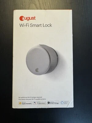 August ASL-05 Wi-Fi Bluetooth App Smart Lock Plateado Foto 1 de 4