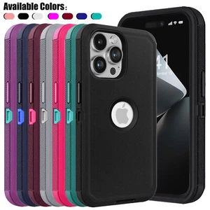 For Apple iPhone XR 11 12 13 14 15 16 Pro Phone Case Heavy Duty Shockproof Cover - Picture 1 of 51