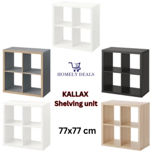 IKEA KALLAX Cube Storage Unit 77x77cm Shelving Bookcase box Display Organizer - Picture 1 of 25