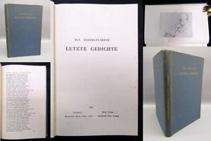 Herrmann-Neisse, Max Exil-Literatur - Letzte Gedichte 1941 Belletristik - Bild 1 von 13