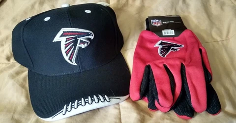Atlanta Falcons adjustable  new hat And Gloves Cover