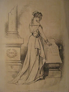 US GRANTS LAST ANNUAL MESSAGE TO COLUMBIA EDITORIAL  HARPER’S WEEKLY 1876 - Picture 1 of 2