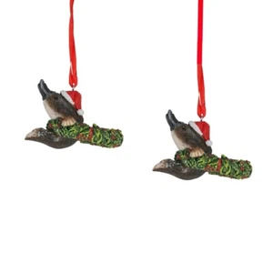 Australiana Platypus Arms Out Christmas Hanging Figure 8cm (Set of 2) - Picture 1 of 2