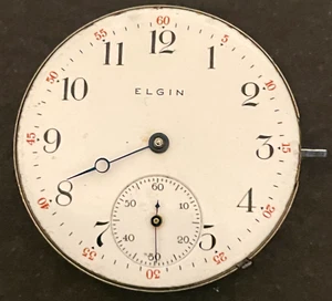 Antique 1887 Elgin Grade 67 Pocket Watch Movement Running Ticks 6s 15j USA - Picture 1 of 4