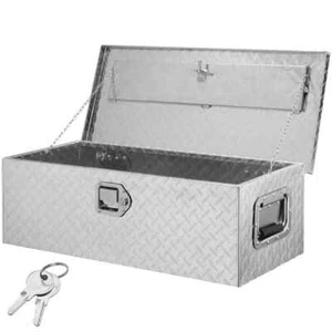 30 in. L x 13 in. W x 9.6 in. H Crossover Truck Tool Box Aluminum Bar Tread Tool - Picture 1 of 8