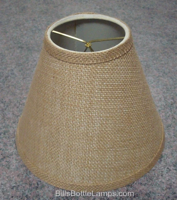 Rústico "Clip para Bombilla" Estilo PANTALLA DE LÁMPARA DE ARPILLERA Mesa Escritorio Luz Cabaña Decoración Foto 1 de 4