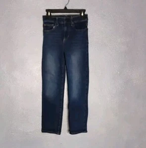 Jumping Beans Boys Size 7 Relaxed Straight Stretch Adjustable Waist Blue - Picture 1 of 7