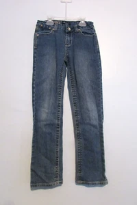 Girls OTB Straight Leg Jeans Size 8 Adjustable Waist EUC!!! - Picture 1 of 2