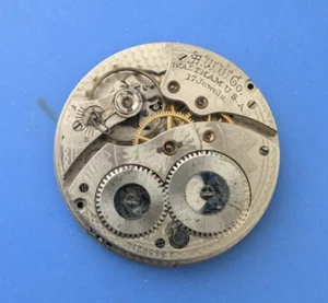 MOVIMIENTO RELOJ BOLSILLO CARA ABIERTA VINTAGE TALLA 12 WALTHAM GRADO 255 - Imagen 1 de 2