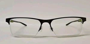 Nike Eyeglasses Frames 8045 076 Gunmetal Gray Half Rim 57-17-140 Not Demo Lenses - Picture 1 of 12
