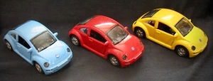 3 Different Color 1998 New Volkswagen Beetle Speedy Power Cars~ 1/32 Scale~NIB - Picture 1 of 5