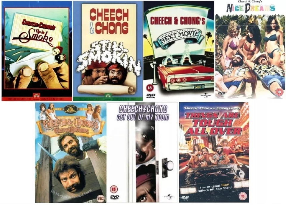 CHEECH AND & CHONG ULTIMATE 7 FILM FILM KOMPLETTE SAMMLUNG DVD BRANDNEU UK R2 - Bild 1 von 1