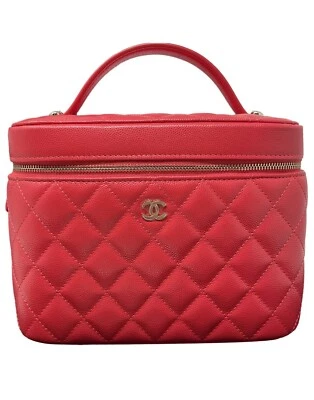 Bolso Chanel Vanity Caviar Cuero Cosmético Rojo Foto 1 de 4