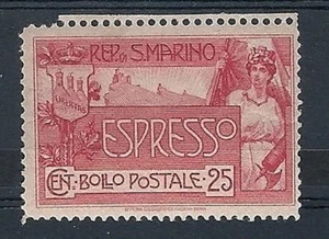 1907 SAN MARINO ESPRESSO 25 CENT MH * - RR7957 - Bild 1 von 1
