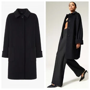 Cinzia Rocca 4 Baby Alpaca Trench Long Coat - Picture 1 of 8