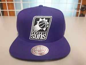 Mitchell & Ness NBA Phoenix Suns Team Old School Logo Retro Snapback Cap Hat - Picture 1 of 5