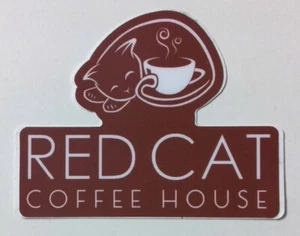 Red Cat Coffee House Birmingham Alabama Coffee Company Aufkleber Sticker - Bild 1 von 1
