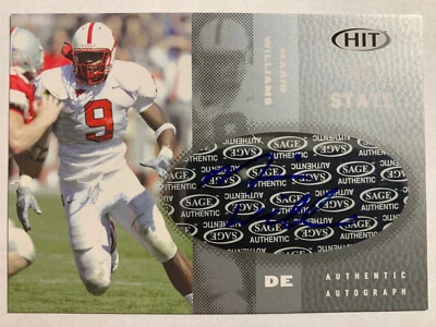 2006 Sage Hit Autograph Silver Mario Williams Auto Rookie Houston Texans - Image 1 of 2