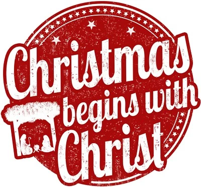 Camiseta Christmas Begins With Christ Iron On Transfer + Telas claras y oscuras #17 Foto 1 de 4