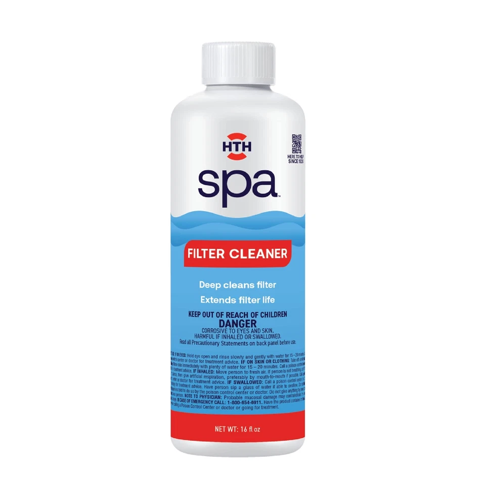 HTH Spa Filter Cleaner Deep Cleans Extends Filter Life Compatible with All Spas - Image 1 of 4