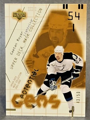 2001-02 Upper Deck Mask Collection Gold #168 Gaetan Royer 43/50 - Image 1 of 2