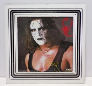 Sting 1998 nuevo en caja WCW Escorpio vidrio enmarcado 6x6" retrato 071124WT - Imagen 1 de 3