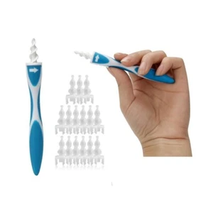 Curette Spirale Nettoyage Oreilles Cure Cérumen Coton Tige Silicone +16 embouts - Imagen 1 de 5