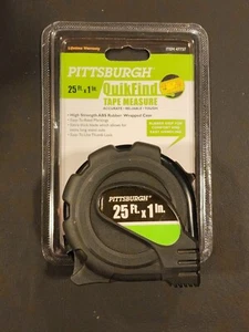 PITTSBURGH TAPE MEASURE - 25ft. x 1in - QUICKFIND - NEW - Picture 1 of 2