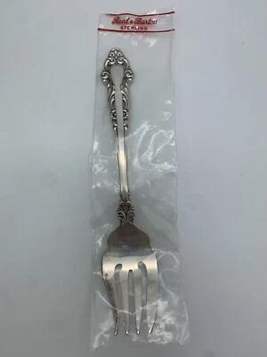 NUEVO en Paquete Tenedor de Ensalada Grande Renacimiento Plata Esterlina REED & BARTON Foto 1 de 4