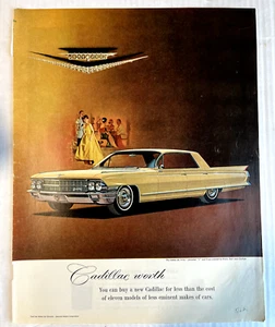 Original 1962 Cadillac worth, The Sedan de Ville. Yellow - Picture 1 of 1