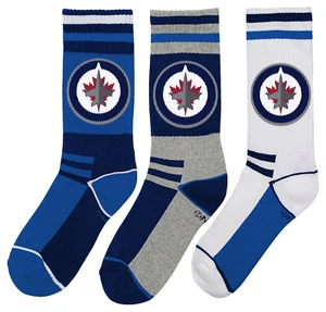 Outerstuff NHL Youth (5Y-7Y) Winnipeg Jets 3-Pack Socks - Picture 1 of 5