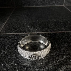 Harley Davidson Vintage Cubic Zirconia Bangle Bracelet - Picture 1 of 10