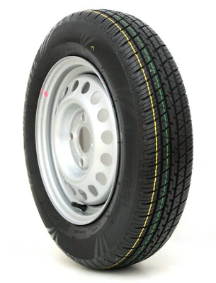 Komplettrad 145/80R13 79N 4x100, 145 80 R13 PKW Rad Felge 4Jx13 Reifen Anhänger - Bild 1 von 4