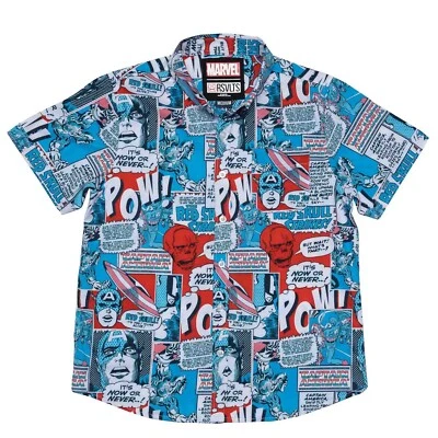 RSVLTS x Marvel Captain America Exclusive Shirt "THE FIRST AVENGER" Youth Medium - Image 1 of 4