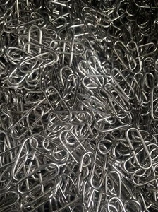 120 anelli di collegamento in acciaio inox ovale colore acciaio inossidabile - Foto 1 di 2