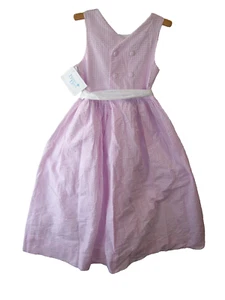 Bailey Boys Boutique Girls Simply Seersucker Empire Dress Checker Size 8 NWT - Picture 1 of 3