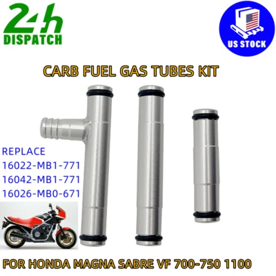 KIT DE 3 TUBOS DE GAS COMBUSTIBLE CARBURADOR para HONDA MAGNA SABRE 1983-86 VF 700-750 Foto 1 de 4